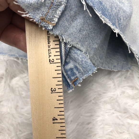 Blank Nyc The Reeve High Rise Short In Light Blue Wash Size 32 Jean Denim New - Picture 10 of 11